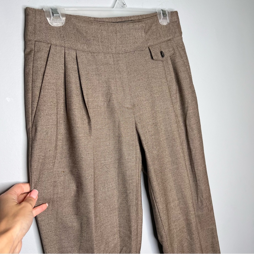 Zara Basic Side Pockets Brown High Waisted Pants - image 2